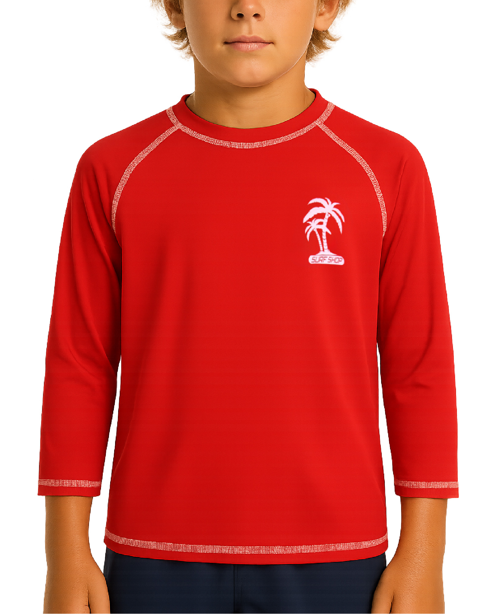 iXtreme Boys' Rash Guard Shirts - UPF 50+ Quick Dry Sun Protection Long Sleeve Swim Shirt - Boys' Swimwear Shirt (2T-20)